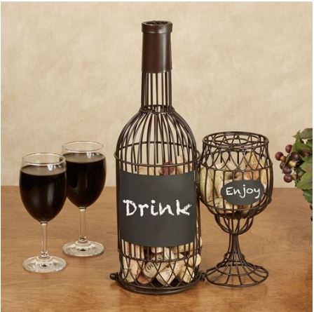 Wine Cork Set with glasses